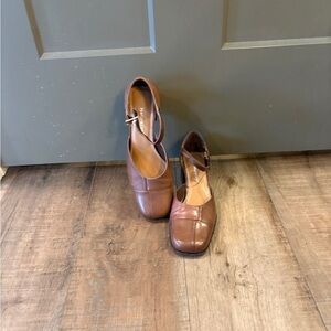 Naturalizer Vintage Leather Mary Jane Heels – Made in Brazil – Size 6.5